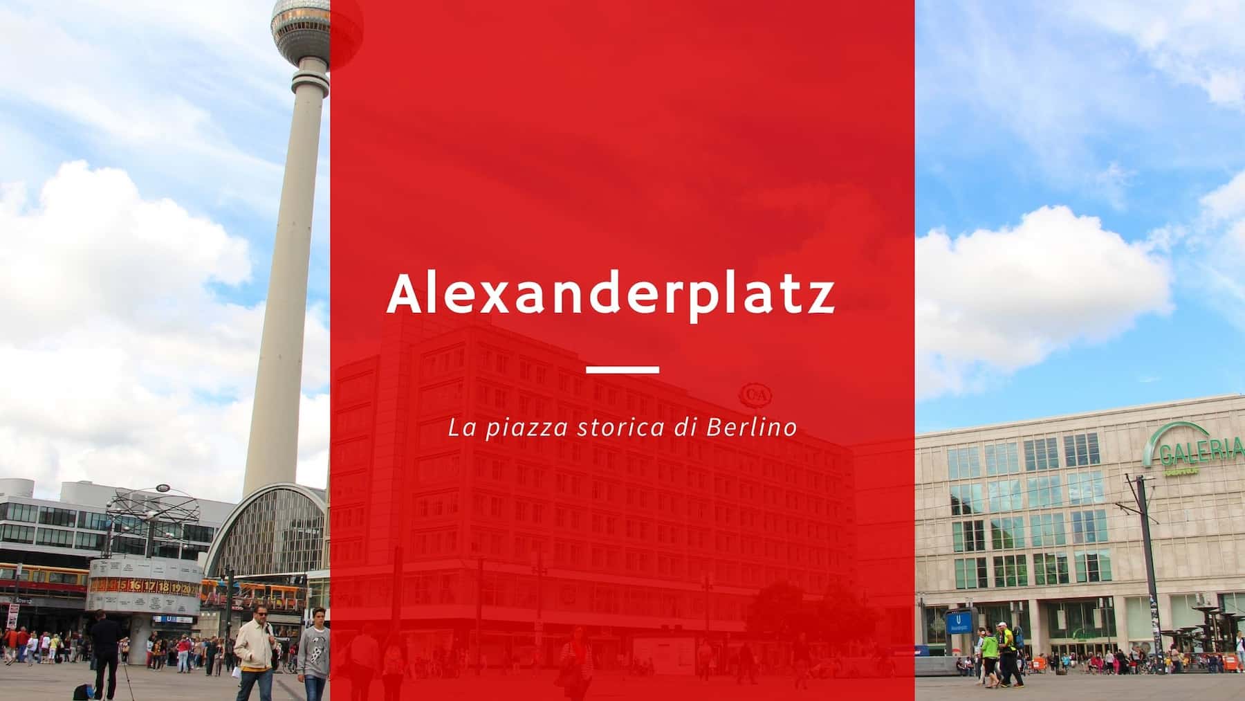 Alexanderplatz una famosa piazza di Berlino